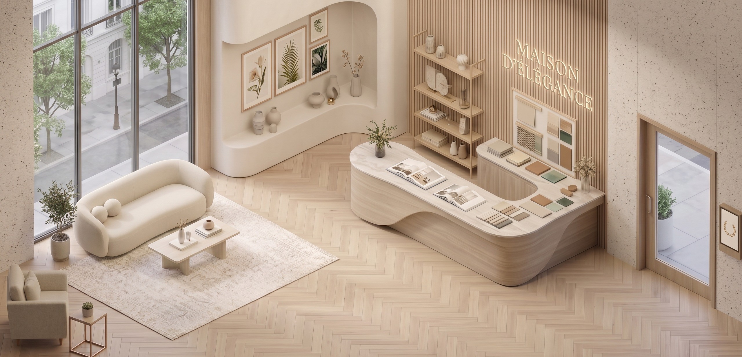 Tienda de Muebles y Vida en la Ciudad
